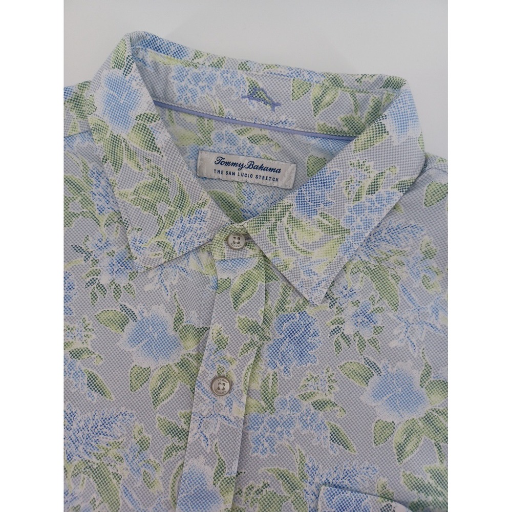 Tommy Bahama The San Lucio Stretch Island Zone Mens XL/TG LS Floral Button-Down